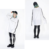 Chest-Lace Long-Sleeve Tee