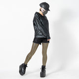 Metal Stripe Leggings