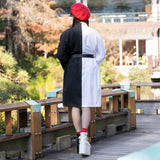 Asymmetric Button China Dress