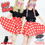 Dot Flared Skirt