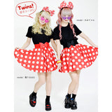 Dot Flared Skirt
