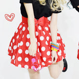 Dot Flared Skirt