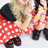 Dot Flared Skirt