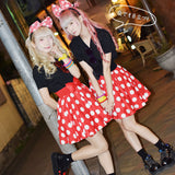 Dot Flared Skirt